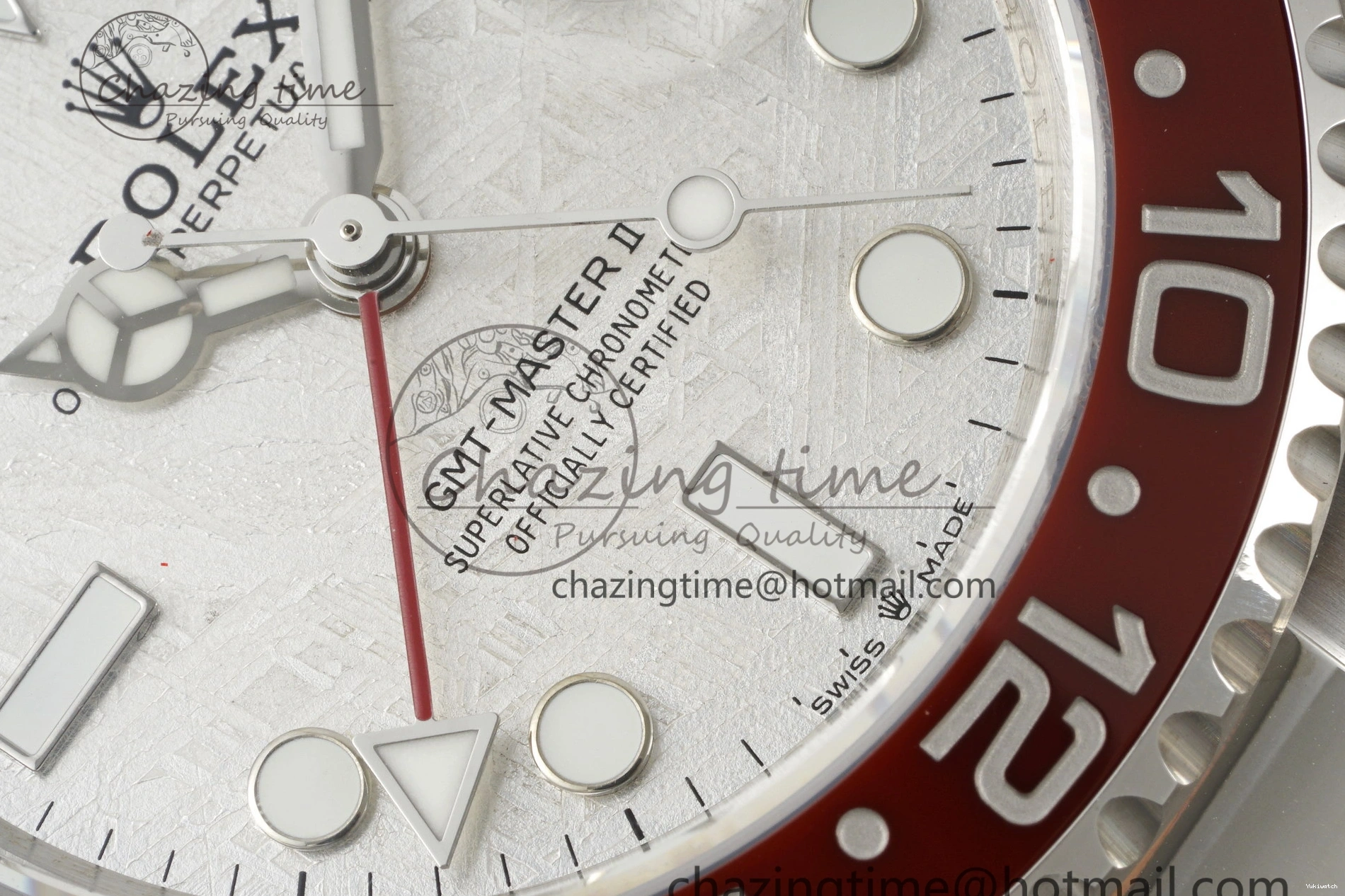 Edition 1:1 BLRO CHS Best GMT II SS 904L on Bracelet JDF 126719 Meteorite Master VR3285 0429